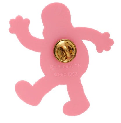 Official Mr Blobby 1992 cool dapper Blobby pin brooch