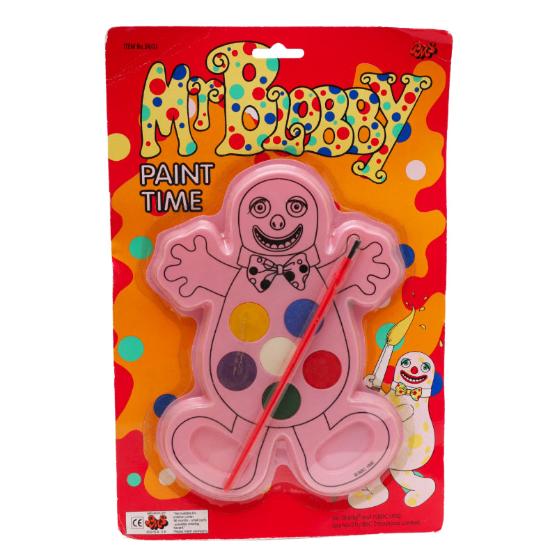 Official Mr Blobby 1992 vintage paint set