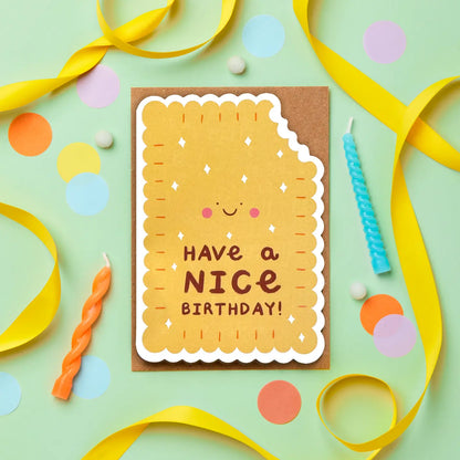Nice Biscuit Birthday Card