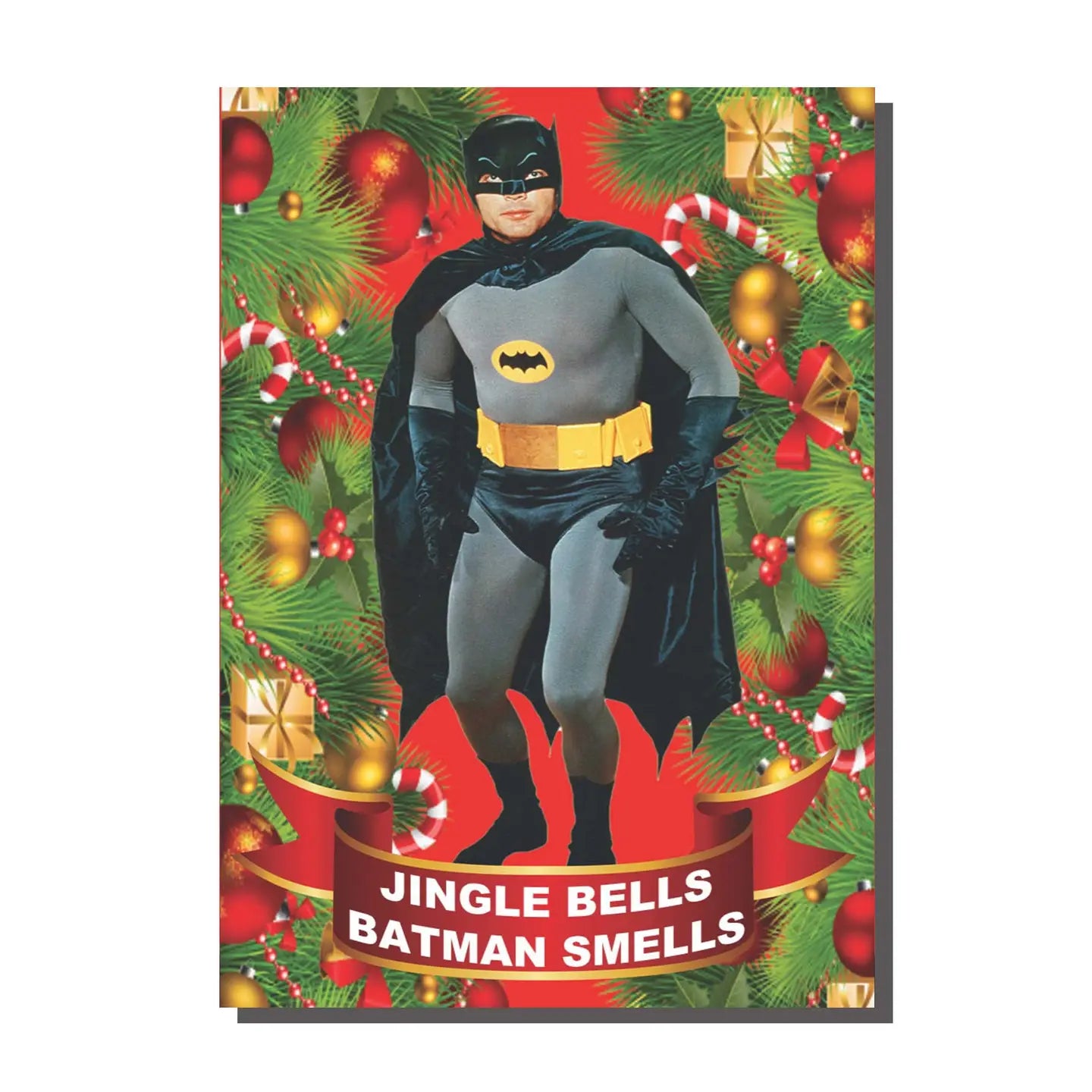 Batman Smells Christmas Card