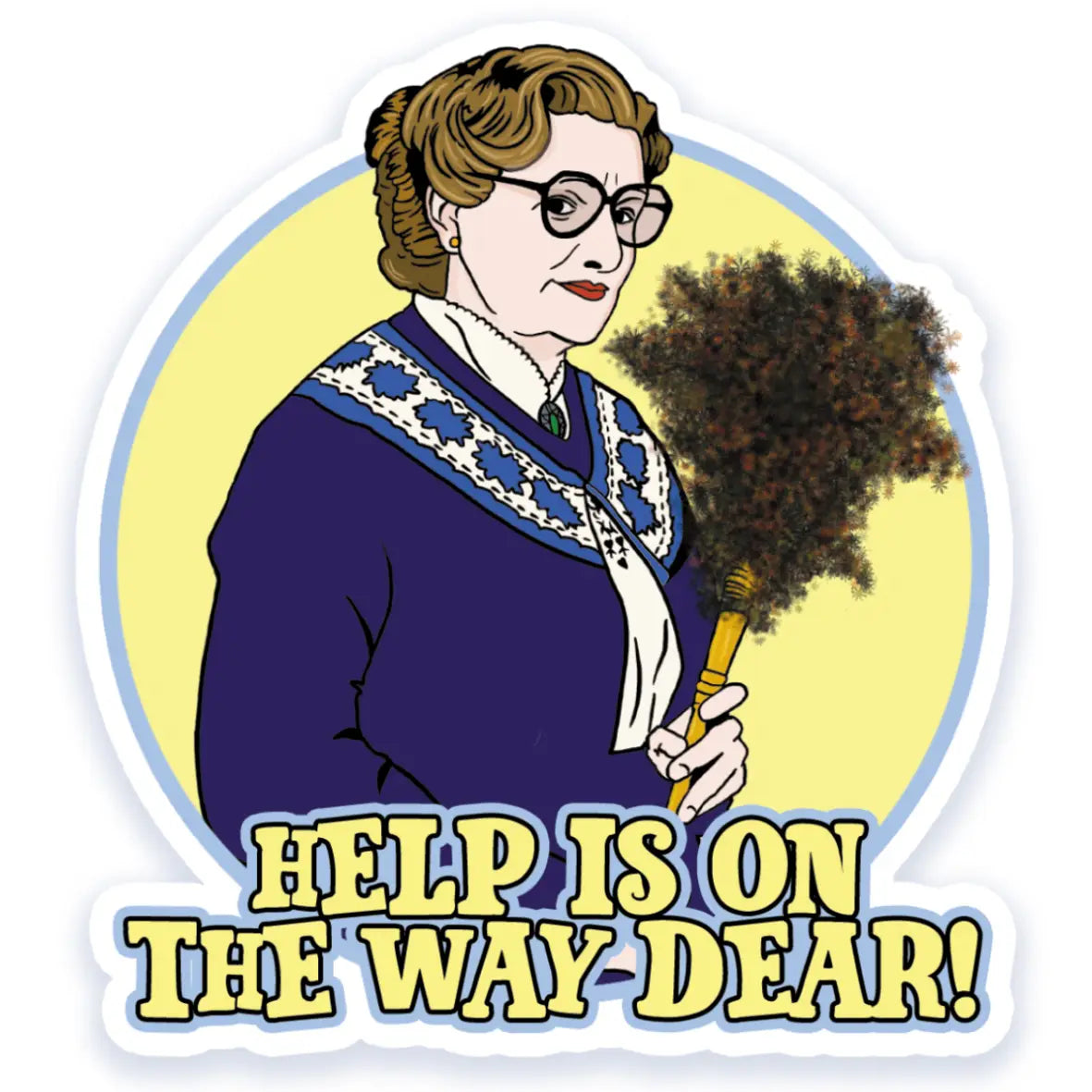 Mrs Doubtfire Vinyl Sticker