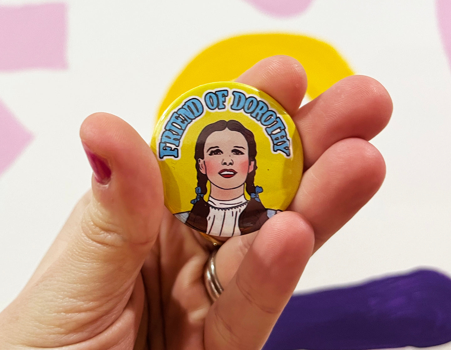 Friend Of Dorothy Button Pin Badge