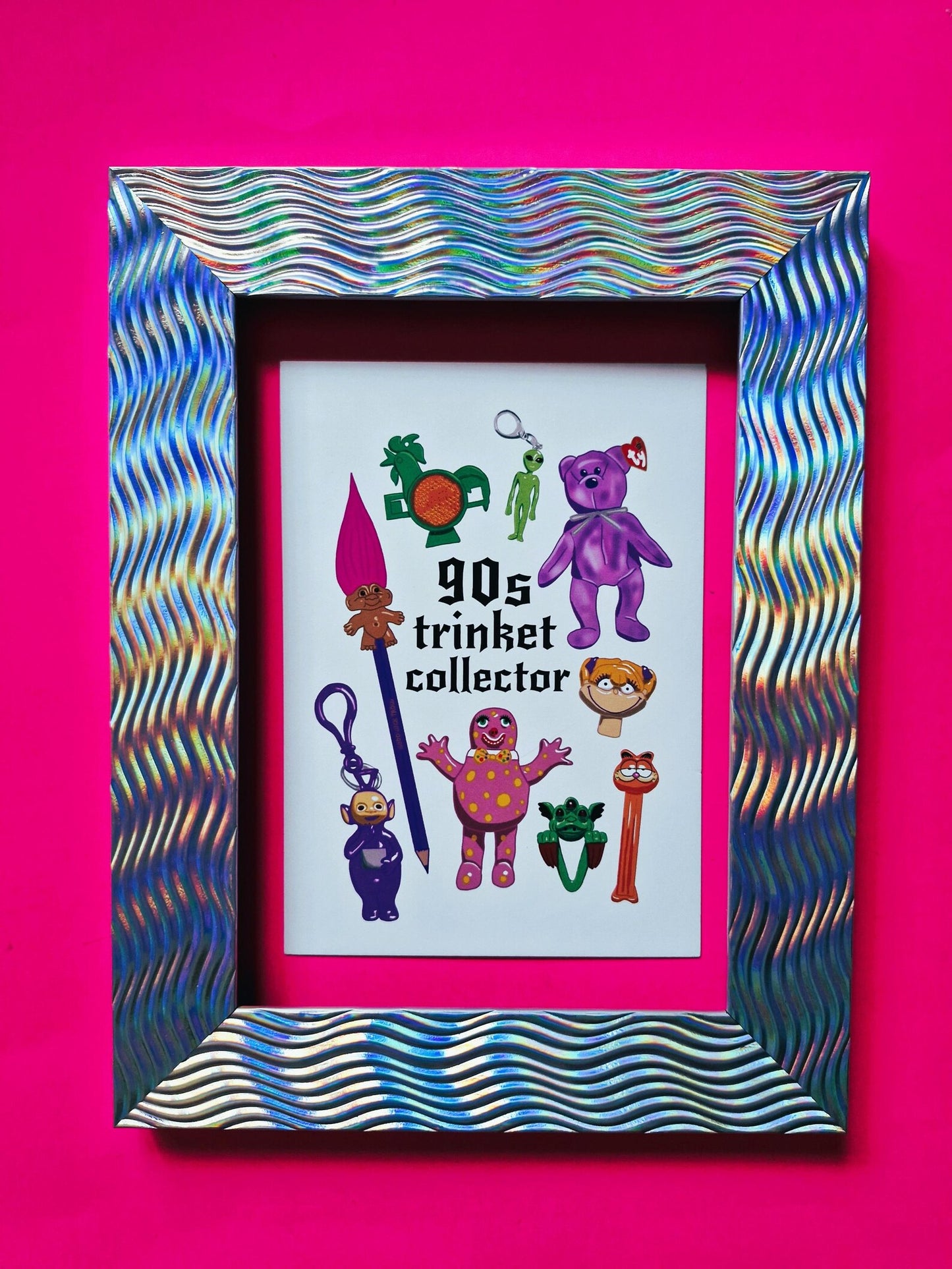 90s Trinket Collector A6 postcard print