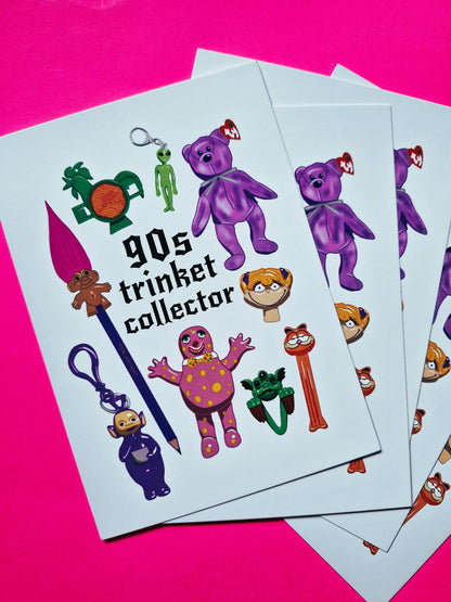 90s Trinket Collector A6 postcard print