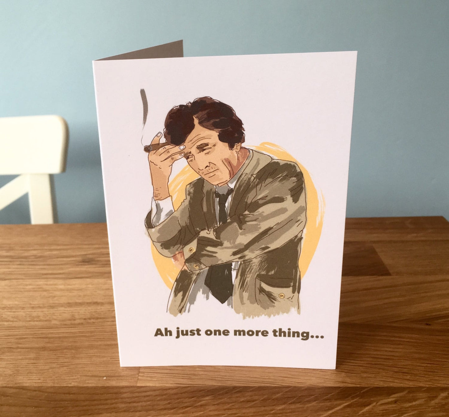 Columbo -  "Ah just one more thing.." blank card