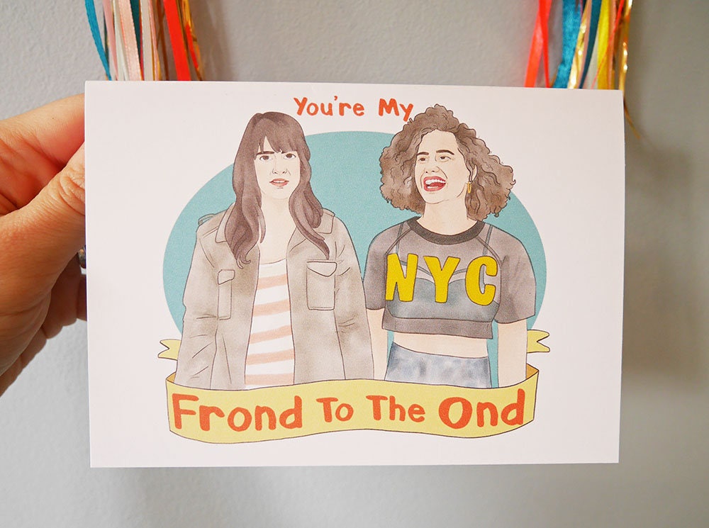 Broad City Greetings Card - 'You're My Frond To The Ond'-