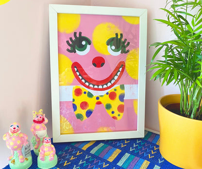 Mr Blobby inspired A4/A3 Print - comes with a FREE PRINT!