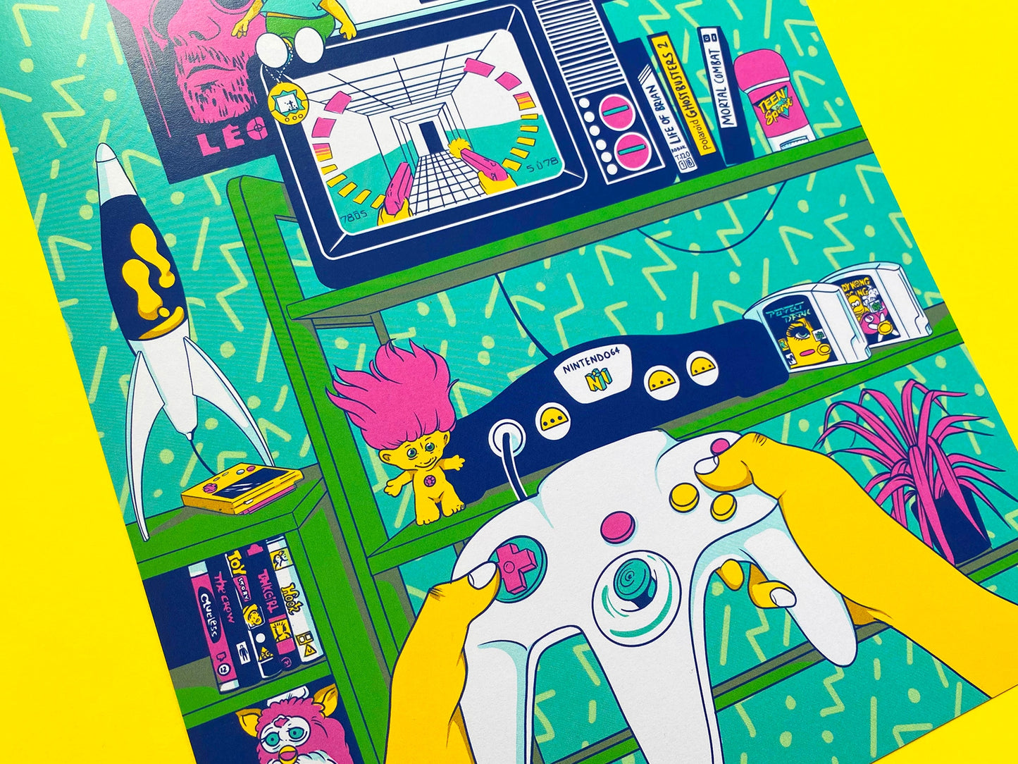 90's Gamer Inspired A4 Print - 'The Life of a 90'S Kid'