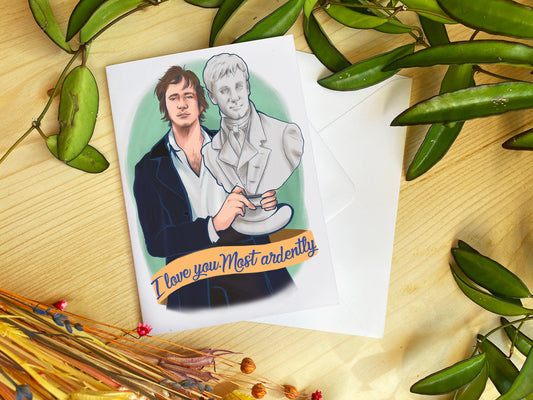 Mr Darcy/Pride & Prejudice/Jane Austen inspired Card