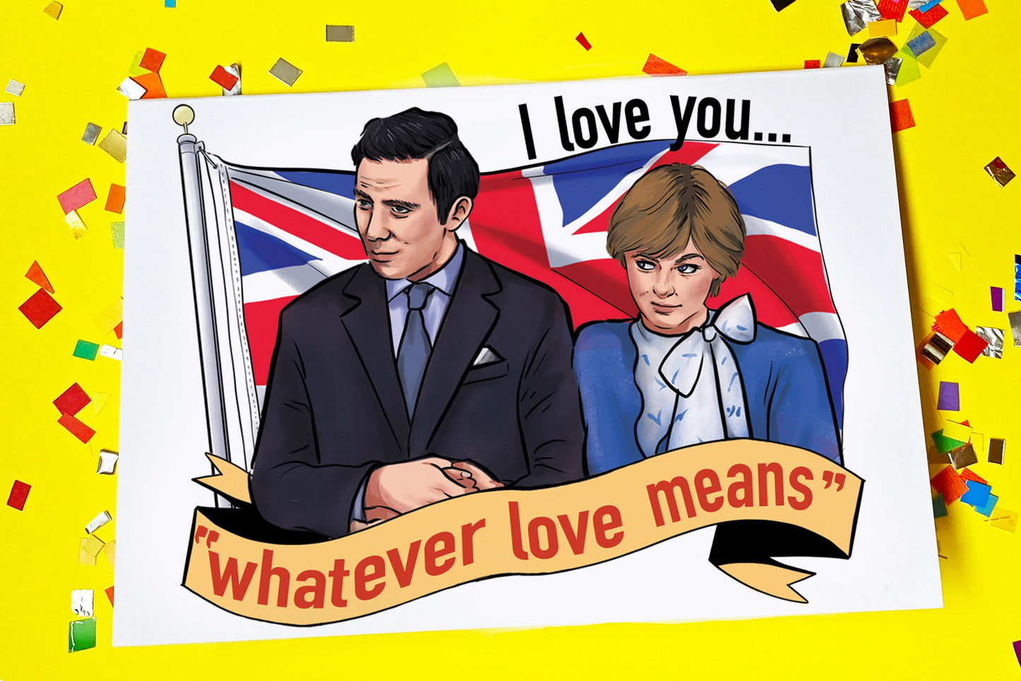 The Crown Princess Diana & Prince Charles inspired card