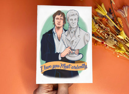 Mr Darcy/Pride & Prejudice/Jane Austen inspired Card