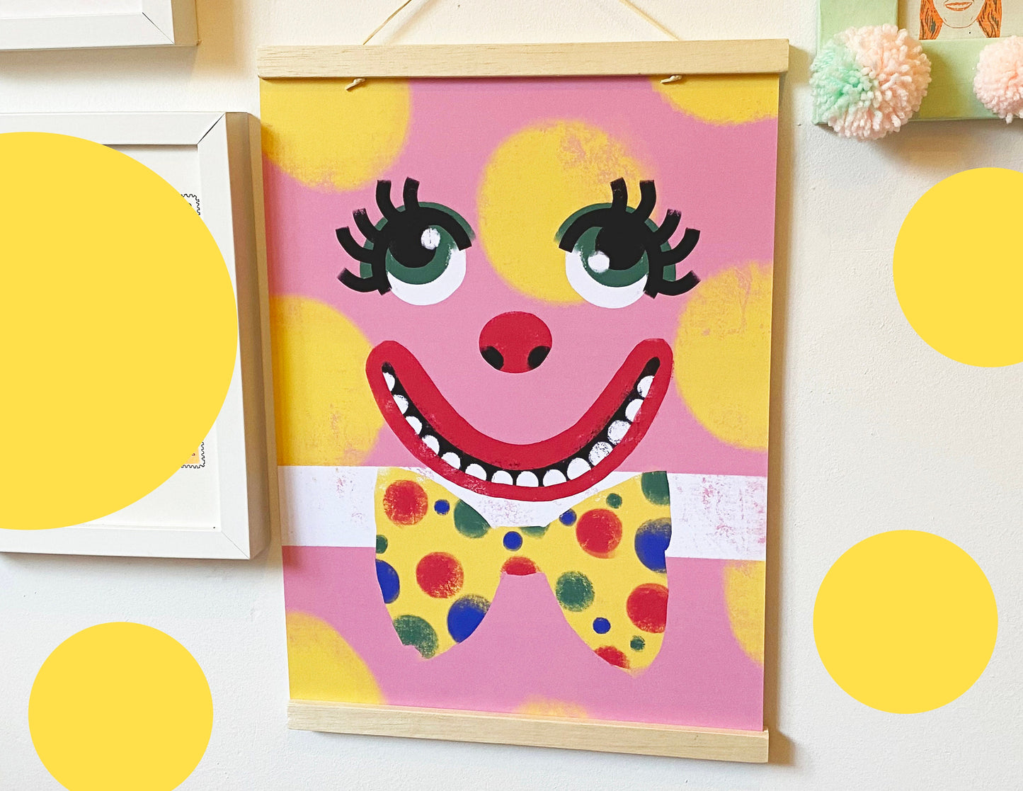 Mr Blobby inspired A4/A3 Print - comes with a FREE PRINT!