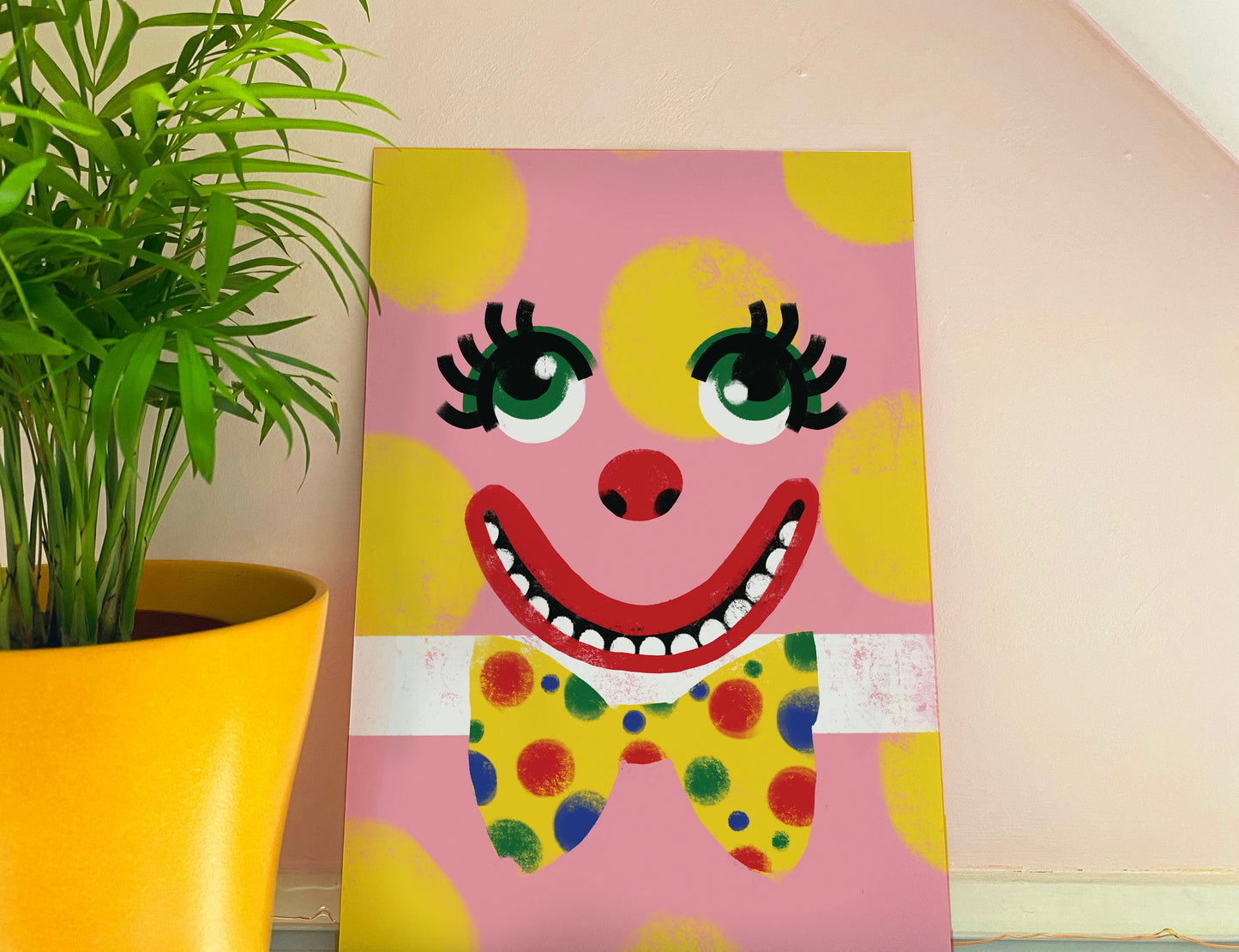 Mr Blobby inspired A4/A3 Print - comes with a FREE PRINT!