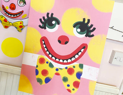 Mr Blobby inspired A4/A3 Print - comes with a FREE PRINT!