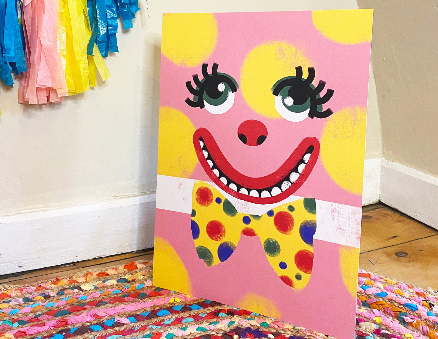 Mr Blobby inspired A4/A3 Print - comes with a FREE PRINT!