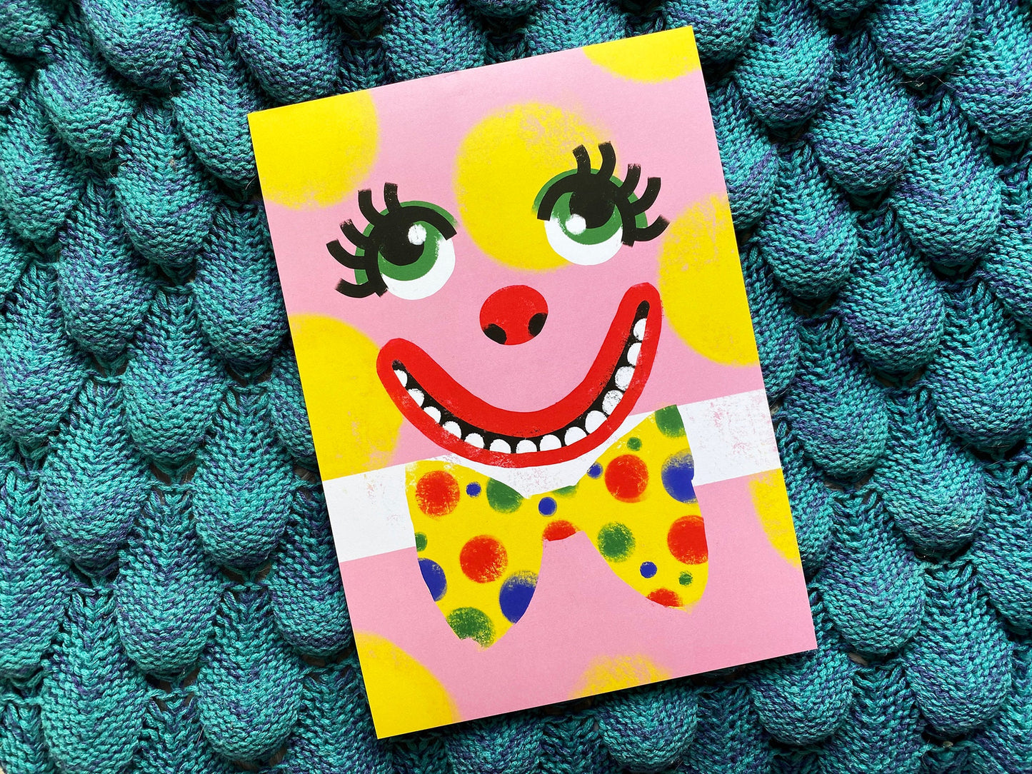 Mr Blobby inspired A4/A3 Print - comes with a FREE PRINT!