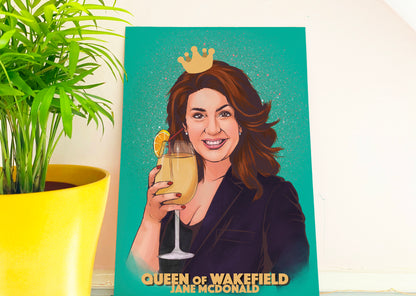 Jane McDonald Cruising Cocktail Holiday Inspired A4 Print - 'Queen of Wakefield' FREE PRINT with every print order!