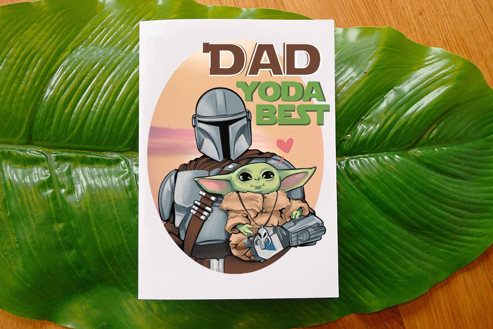 Dad, Yoda best! The Mandalorian & Grogu Star Wars inspired Father's Day Card