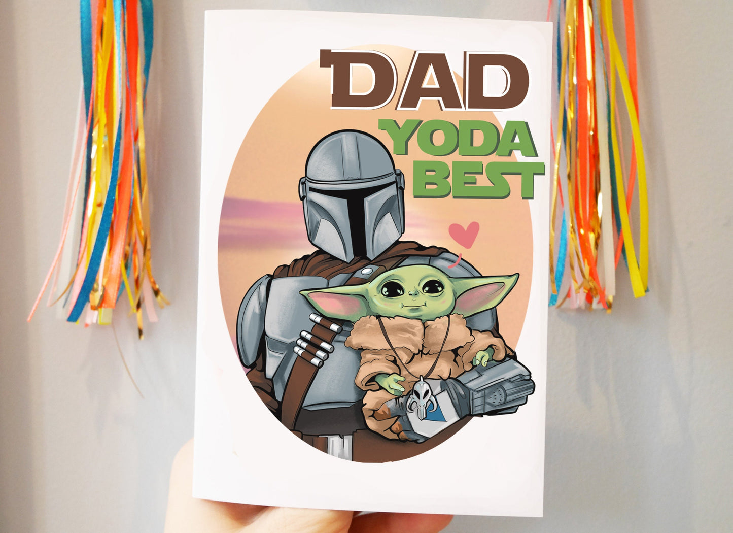 Dad, Yoda best! The Mandalorian & Grogu Star Wars inspired Father's Day Card