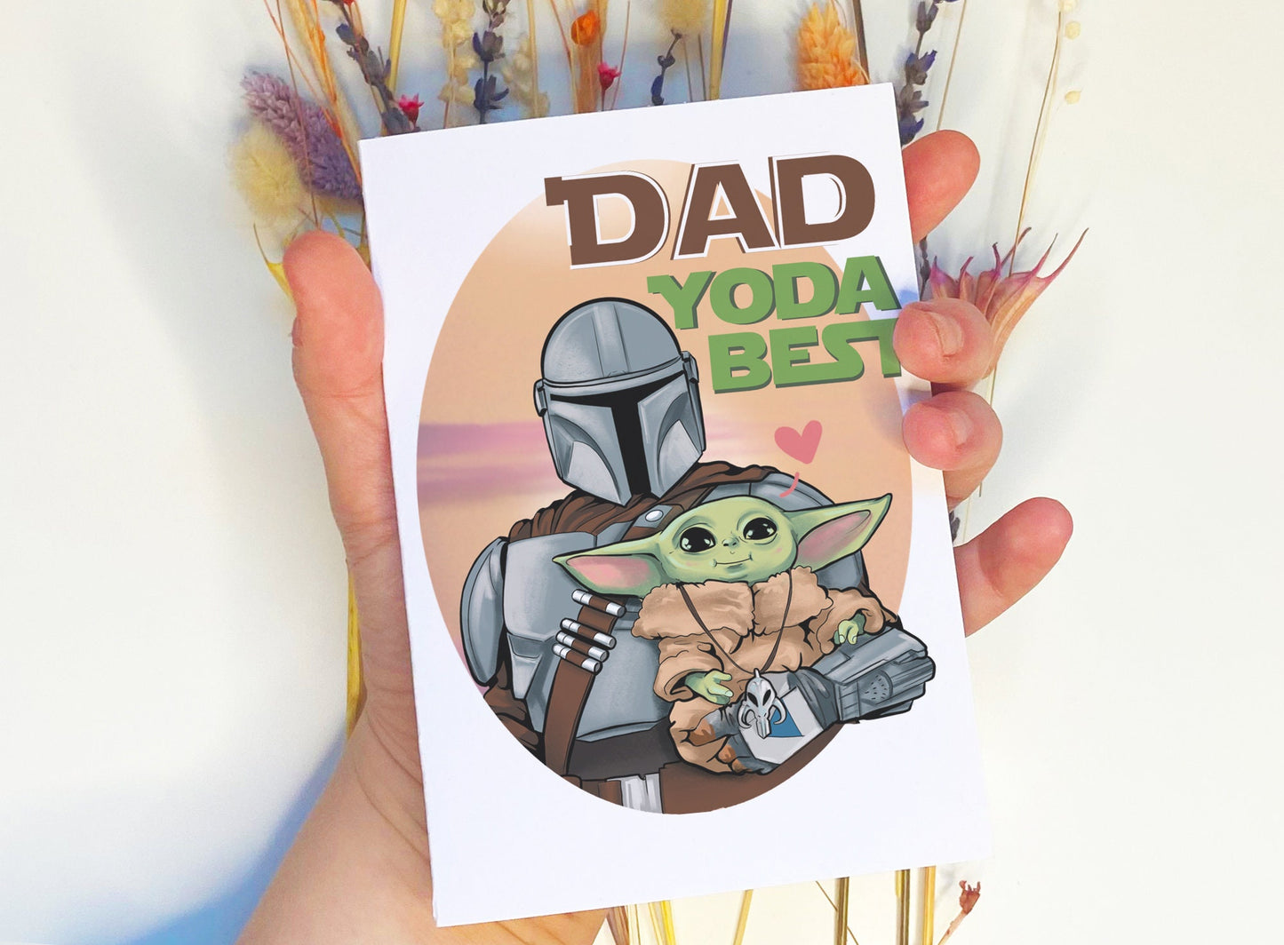 Dad, Yoda best! The Mandalorian & Grogu Star Wars inspired Father's Day Card