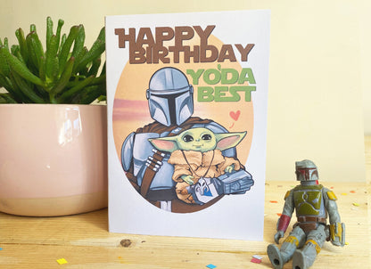 Happy Birthday, Yoda best! The Mandalorian & Grogu Star Wars inspired Birthday Card