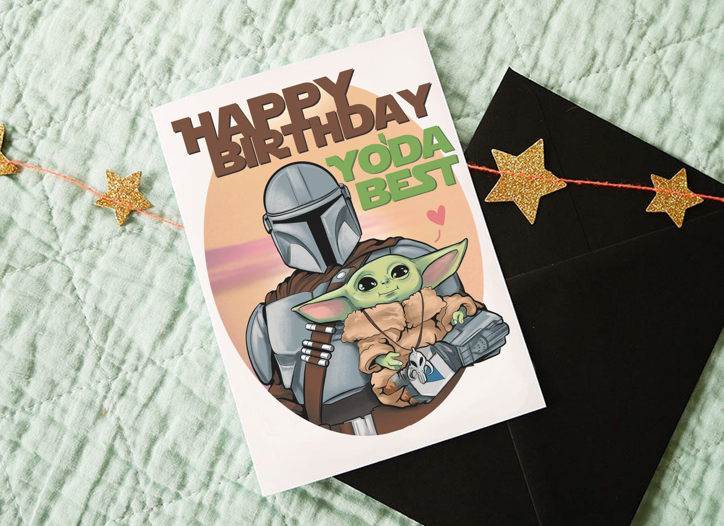 Happy Birthday, Yoda best! The Mandalorian & Grogu Star Wars inspired Birthday Card