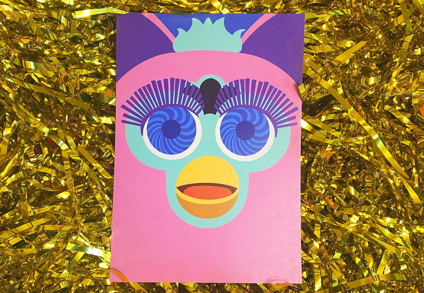 Furby inspired abstract A4 Print- FREE PRINT with every PRINT order!