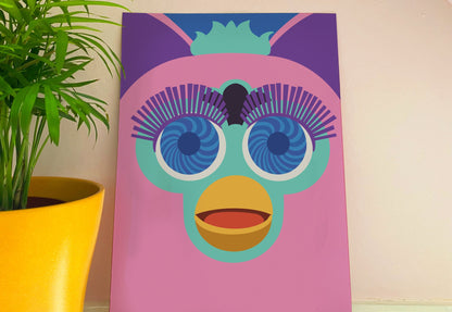 Furby inspired abstract A4 Print- FREE PRINT with every PRINT order!