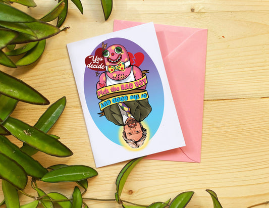 Mr Blobby & Noel Edmonds card