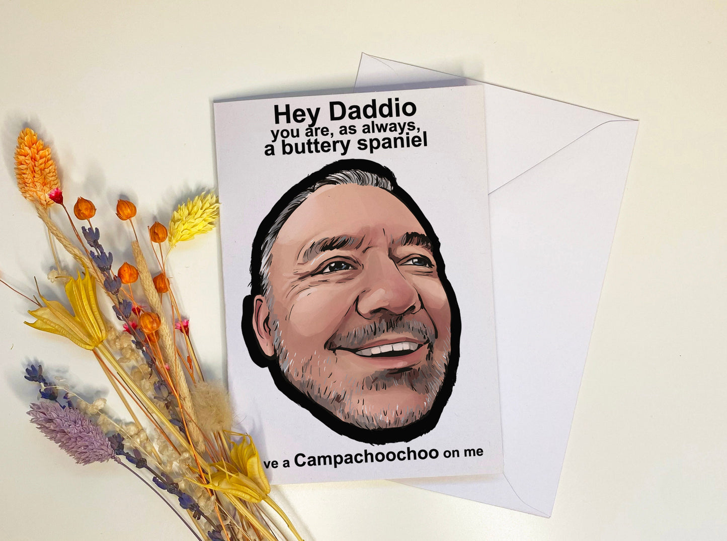 Bob Mortimer Train Guy inspired Card for Dad - Have a Campachoochooo me! SIZE C6