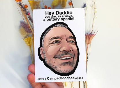 Bob Mortimer Train Guy inspired Card for Dad - Have a Campachoochooo me! SIZE C6