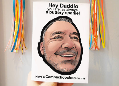 Bob Mortimer Train Guy inspired Card for Dad - Have a Campachoochooo me! SIZE C6