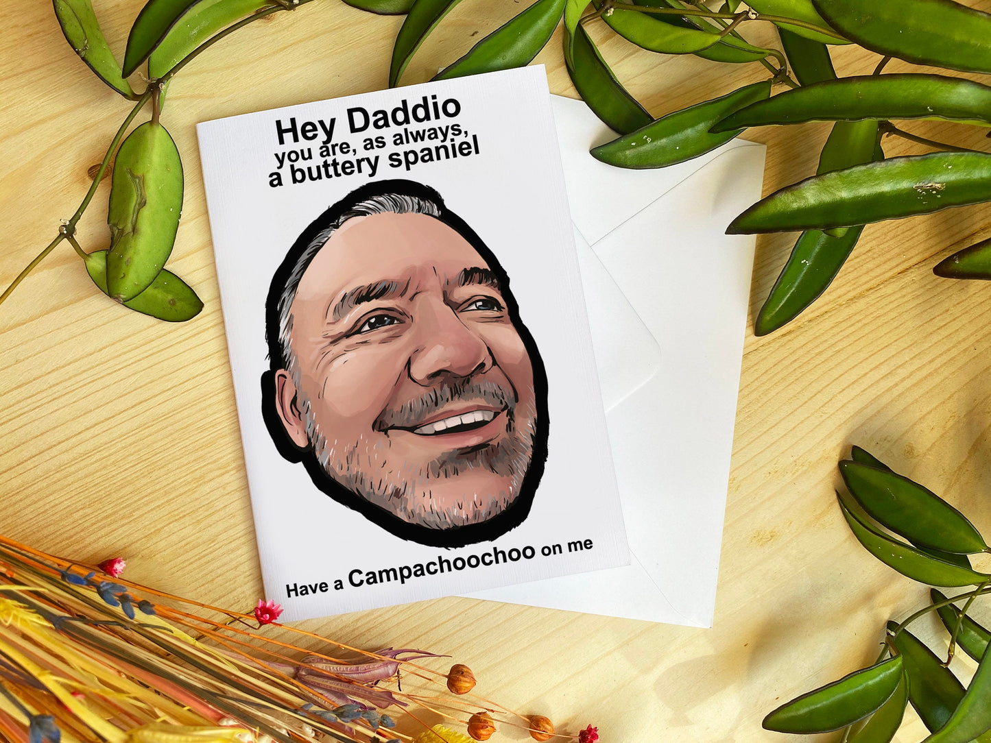 Bob Mortimer Train Guy inspired Card for Dad - Have a Campachoochooo me! SIZE C6