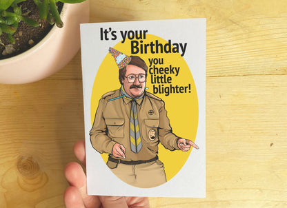 It's Your Birthday You Cheeky Little Blighter - Pat Butcher from Ghosts inspired Card