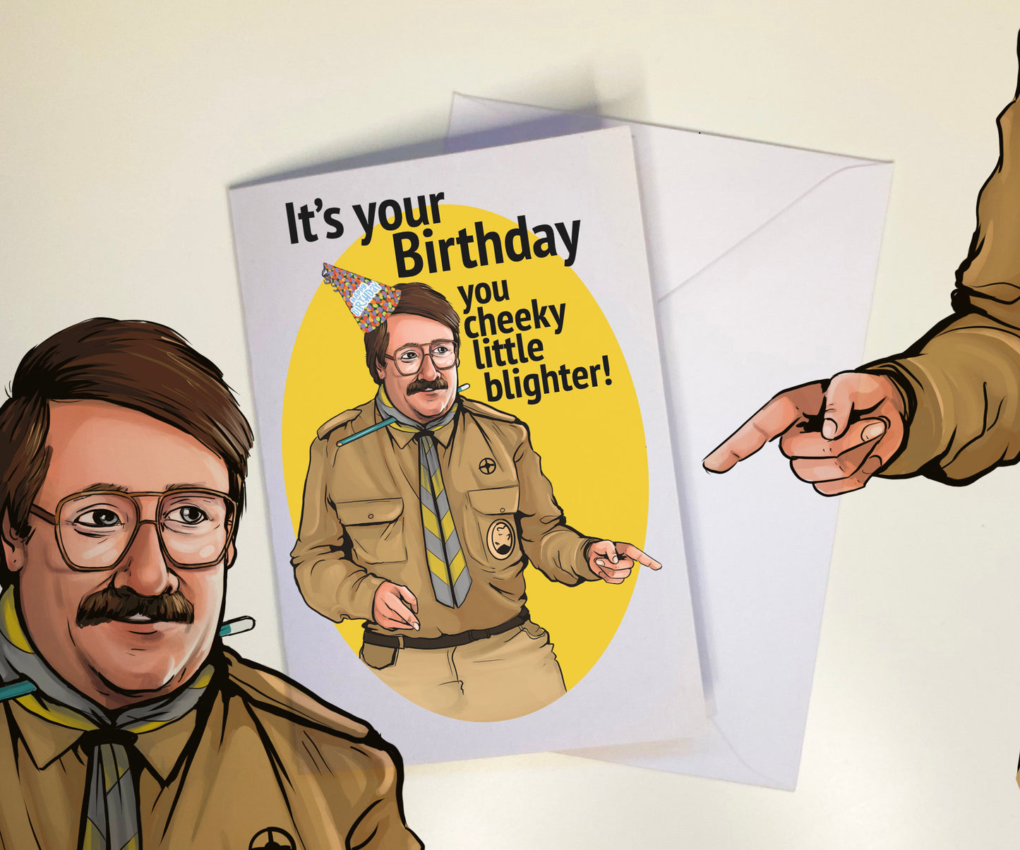 It's Your Birthday You Cheeky Little Blighter - Pat Butcher from Ghosts inspired Card