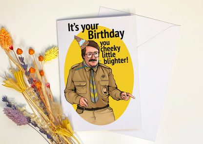 It's Your Birthday You Cheeky Little Blighter - Pat Butcher from Ghosts inspired Card