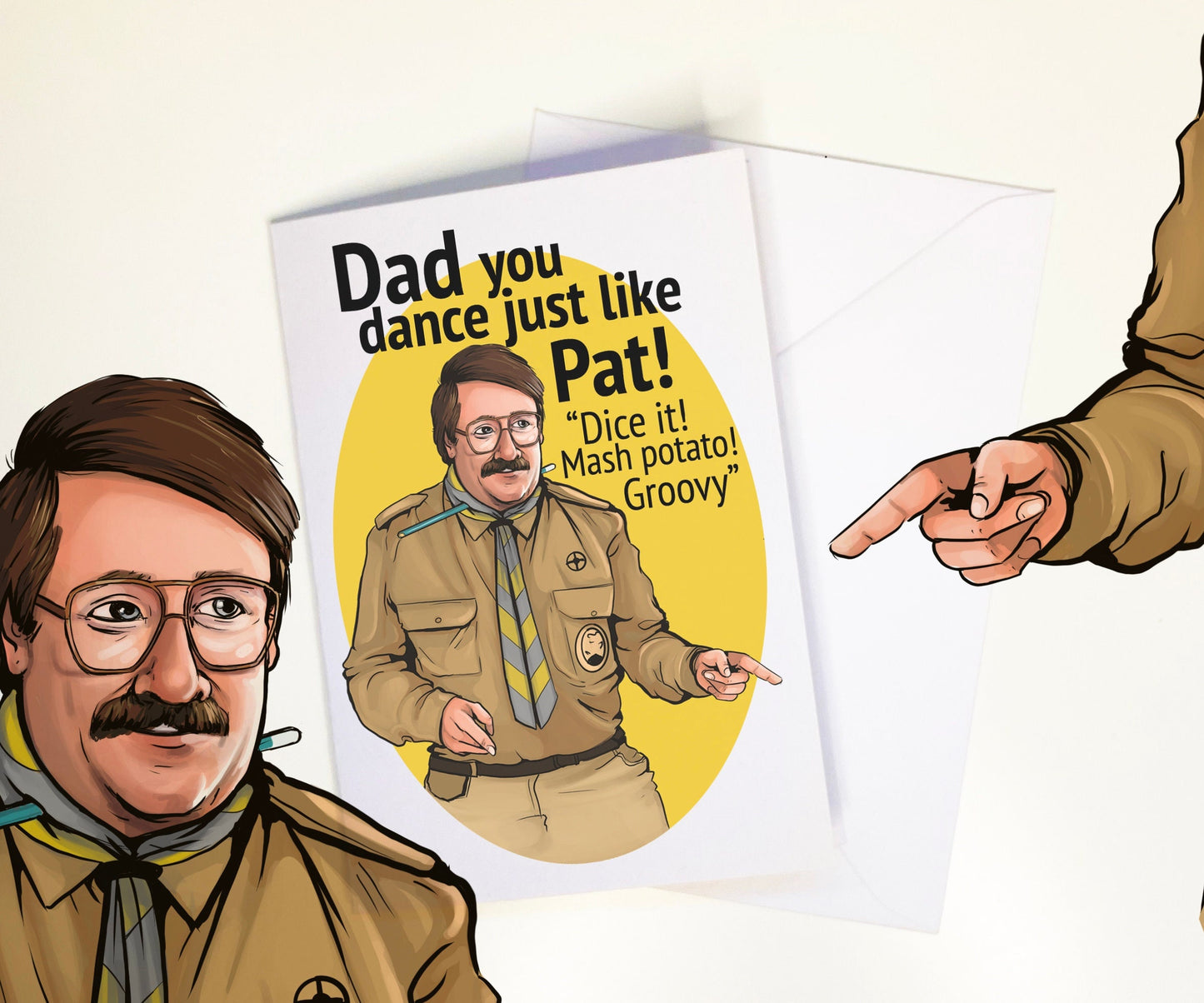 Dad You Dance Just Like Pat! - Pat Butcher from Ghosts inspired Father's Day/Birthday Card