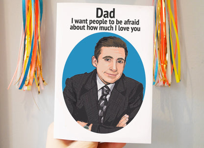 The Office/Michael Scott humorous themed Father's Day/Birthday Card