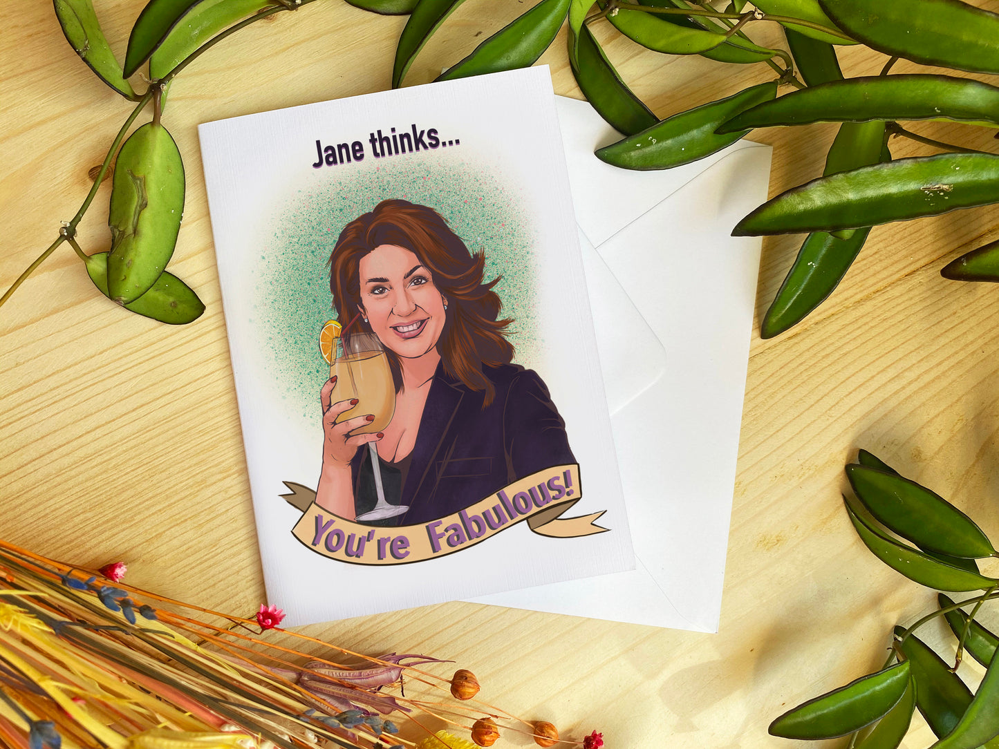 Jane McDonald Birthday Greetings Card - 'You're Fabulous'