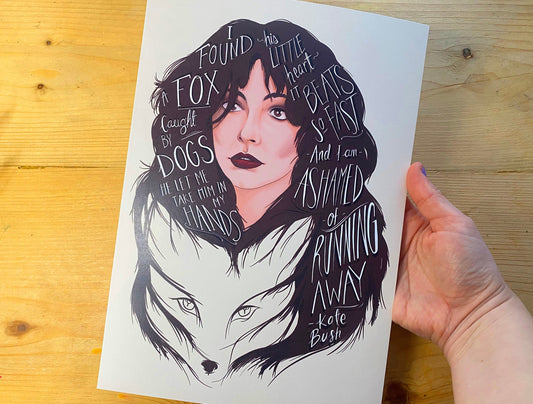 Hounds of Love Kate Bush inspired A4 print - FREE PRINT with every ORDER!