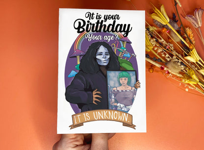 Willy Wonka Glasgow experience inspired Birthday card