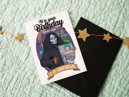 Willy Wonka Glasgow experience inspired Birthday card