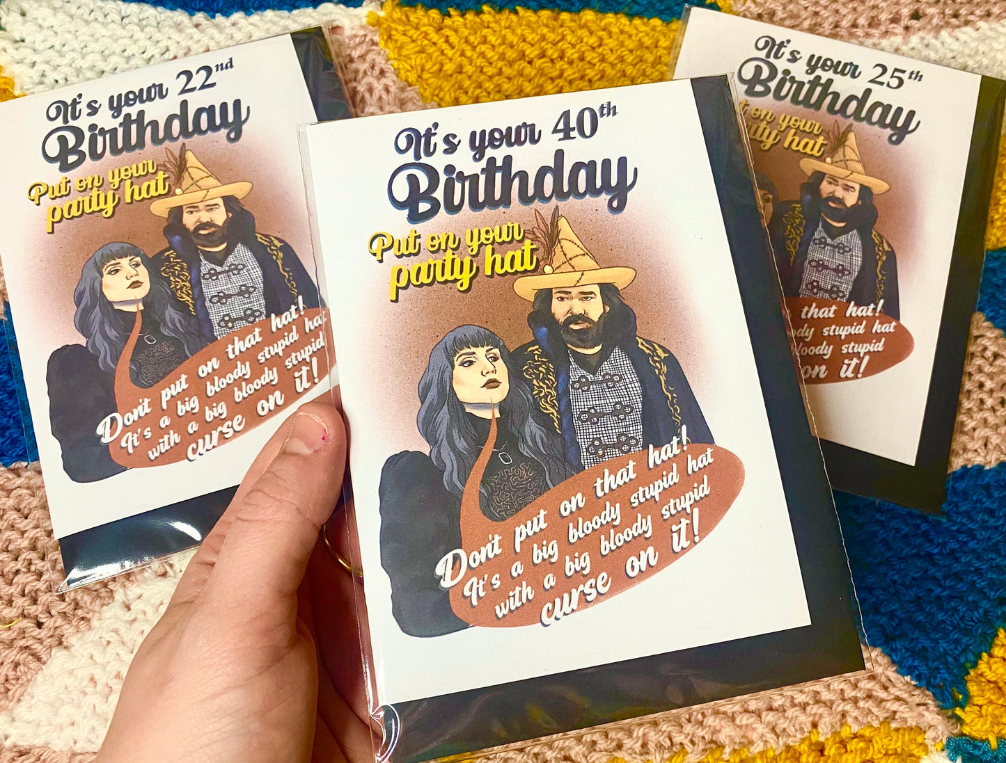 What We Do In The Shadows cursed hat inspired Birthday Card