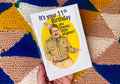 It's Your Birthday You Cheeky Little Blighter - Pat Butcher from Ghosts inspired Card