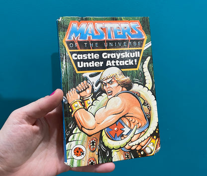 Vintage Masters of the Universe book - Castle Grayskull Under Attack!