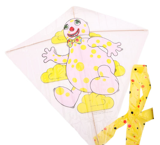 Official Mr Blobby 1992 flying kite with 30 metre cord and tail