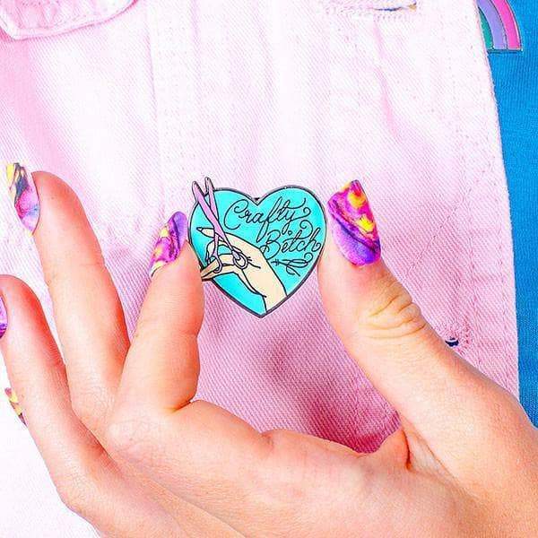 Crafty Bitch Enamel Pin