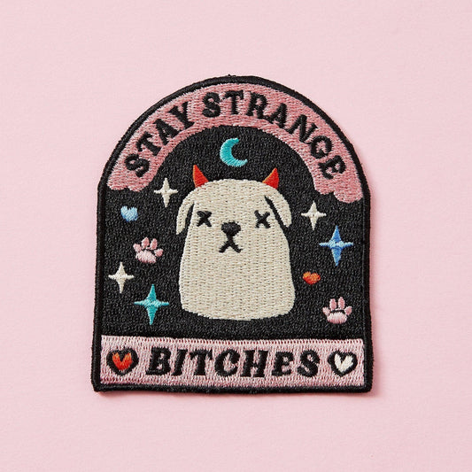 Stay Strange Iron On Patch