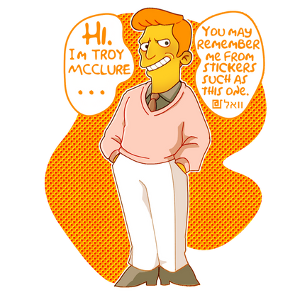 You May Remember Me Simpsons Vinyl Sticker